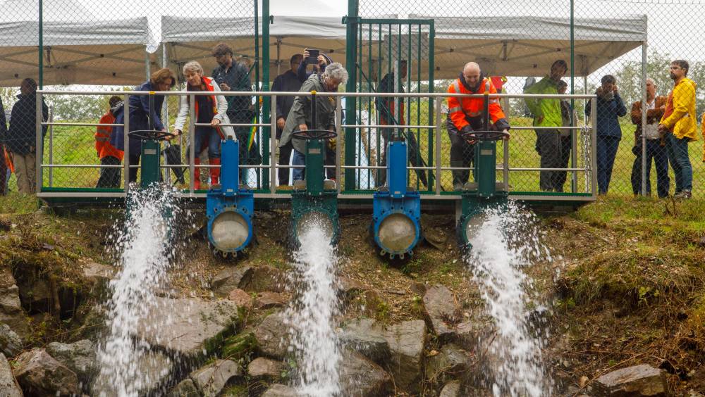 Remise en eau de la Iône de Jonage, acte II