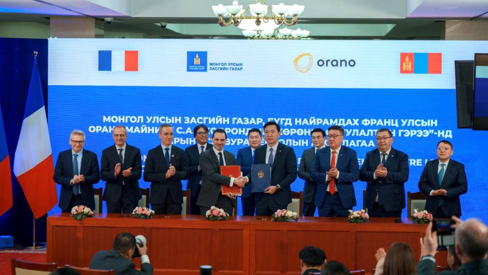 Orano signe avec l’État mongol l’accord d’investissement pour l’exploitation d’un gisement d’uranium